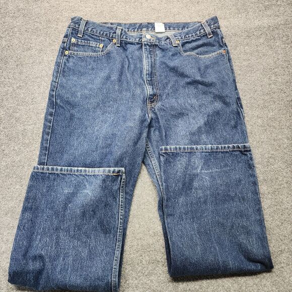 Vintage Levis Jeans Mens 40x30 Blue Denim 517 Boot Cut Orange Tab 00s Y2K - Picture 6 of 11